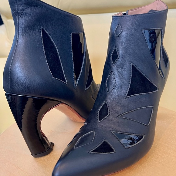 John Fluevog Twist Waltz Geometric Booties - Picture 11 of 14